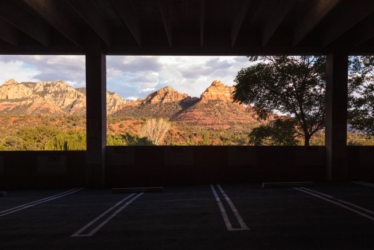 parking lot in Sedona