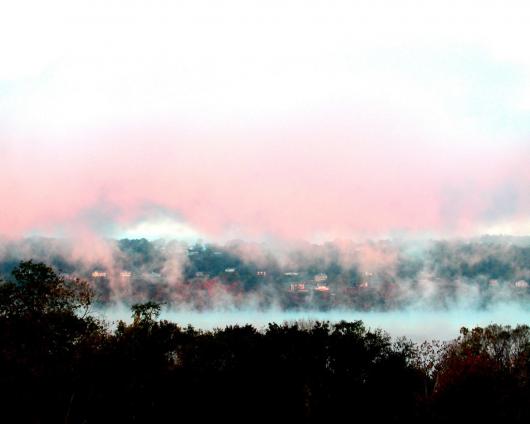 Hyttinen_1. Misty Hudson river morning